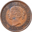 1 Cent 1858-1859, KM# 1, Canada, Victoria