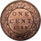 1 Cent 1876-1901, KM# 7, Canada, Victoria