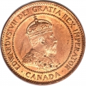 1 Cent 1902-1910, KM# 8, Canada, Edward VII
