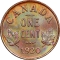 1 Cent 1920-1936, KM# 28, Canada, George V