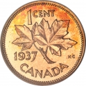1 Cent 1937-1947, KM# 32, Canada, George VI