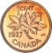 1 Cent 1937-1947, KM# 32, Canada, George VI