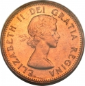 1 Cent 1953-1964, KM# 49, Canada, Elizabeth II