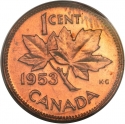 1 Cent 1953-1964, KM# 49, Canada, Elizabeth II