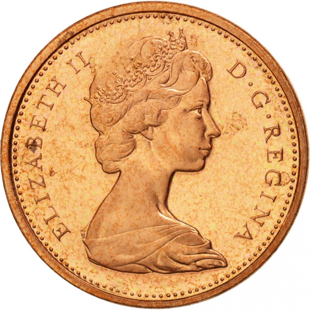 1 Cent 1965-1979, KM# 59, Canada, Elizabeth II