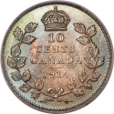 10 Cents 1912-1919, KM# 23, Canada, George V