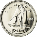 10 Cents 1990-2000, KM# 183, Canada, Elizabeth II