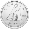10 Cents 2023-2024, KM# 3336, Canada, Charles III