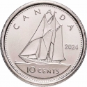 10 Cents 2023-2024, KM# 3336, Canada, Charles III