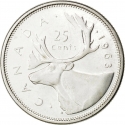 25 Cents 1953-1964, KM# 52, Canada, Elizabeth II