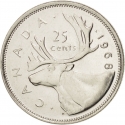 25 Cents 1968-1978, KM# 62b, Canada, Elizabeth II