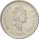 25 Cents 2000, KM# 375, Canada, Elizabeth II, Third Millennium, Family, The Ties that Bind
