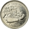 25 Cents 1999, KM# 346, Canada, Elizabeth II, Third Millennium, May, The Voyageurs