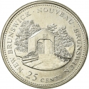 25 Cents 1992, KM# 203, Canada, Elizabeth II, 125th Anniversary of the Canadian Confederation, New Brunswick