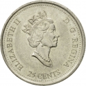 25 Cents 2000, KM# 378, Canada, Elizabeth II, Third Millennium, Wisdom, The Legacy