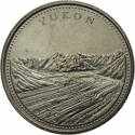 25 Cents 1992, KM# 220, Canada, Elizabeth II, 125th Anniversary of the Canadian Confederation, Yukon