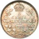 5 Cents 1911, KM# 16, Canada, George V