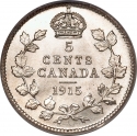 5 Cents 1912-1919, KM# 22, Canada, George V