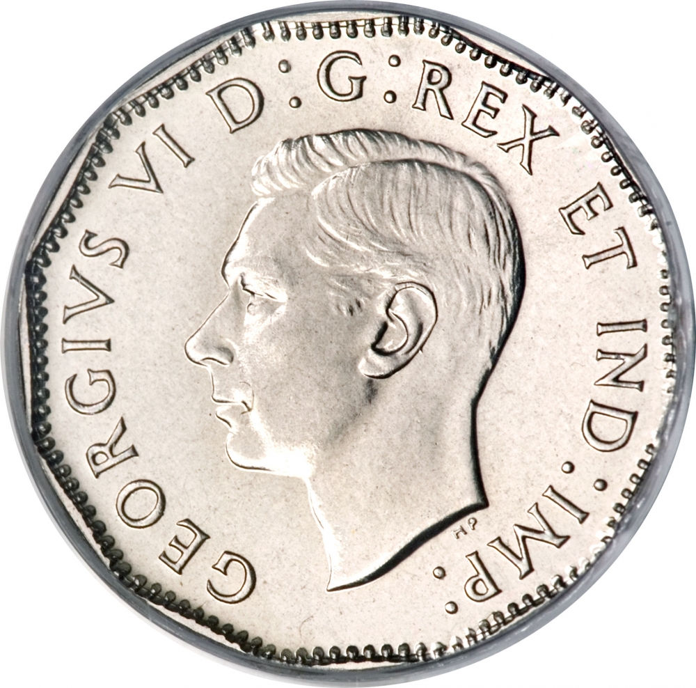 5 Cents 1946-1947, KM# 39a, Canada, George VI