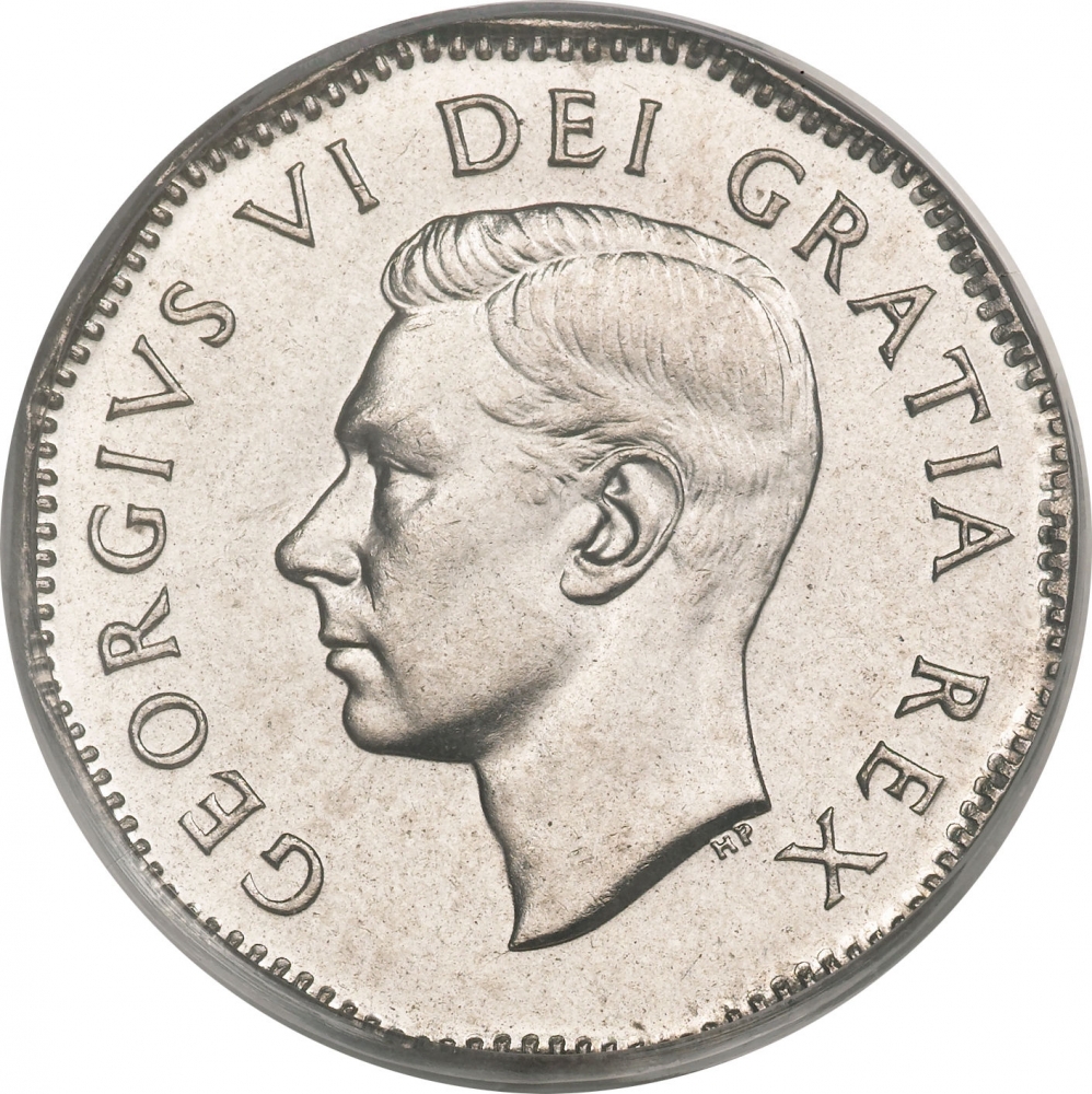 5 Cents 1948-1950, KM# 42, Canada, George VI