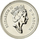 5 Cents 1992, KM# 205, Canada, Elizabeth II, 125th Anniversary of the Canadian Confederation