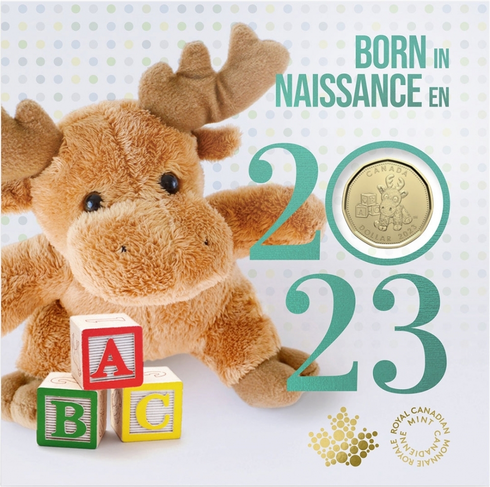 5 Cents 2023, Canada, Charles III, Baby 5 coin gift card set
