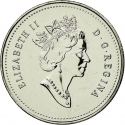 50 Cents 1997-2000, KM# 290, Canada, Elizabeth II