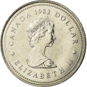 1 Dollar 1982, KM# 134, Canada, Elizabeth II, Constitution Acts of 1867 & 1982
