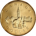 1 Dollar 1992, KM# 218, Canada, Elizabeth II, 125th Anniversary of the Canadian Confederation