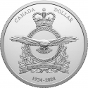 1 Dollar 2024, RCM# 246446, Canada, Charles III, 100th Anniversary of the Royal Canadian Air Force