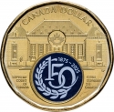 1 Dollar 2025, Canada, Charles III, 150th Anniversary of the Supreme Court of Canada