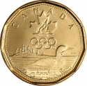 1 Dollar 2004, KM# 513, Canada, Elizabeth II, Lucky Loonie, Athens 2004 Summer Olympics