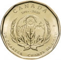1 Dollar 2020, Canada, Elizabeth II, 75th Anniversary of the United Nations, Signing of the United Nations Charter