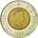 2 Dollars 1999, KM# 357, Canada, Elizabeth II, The Founding of Nunavut
