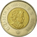 2 Dollars 2006, KM# 836, Canada, Elizabeth II, 10th Anniversary of the Toonie, Churchill