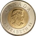 2 Dollars 2008, KM# 1040, Canada, Elizabeth II, 400th Anniversary of the Founding of Quebec City