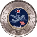 2 Dollars 2024, Canada, Charles III, 100th Anniversary of the Royal Canadian Air Force