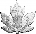 20 Dollars 2015, Canada, Elizabeth II, Maple Leaf Silhouette, Silver Maple Leaf