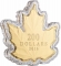 200 Dollars 2016, Canada, Elizabeth II, Maple Leaf Silhouette, Golden Maple Leaf, Plastic case