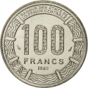 100 Francs 1975-1991, KM# 3, Chad