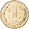 50 Pesos 1981-2019, KM# 219, Chile, Narrow date (KM# 219.2)