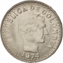 10 Centavos 1972-1980, KM# 253, Colombia