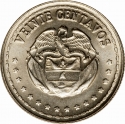 20 Centavos 1956-1966, KM# 215, Colombia