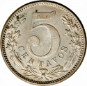 5 Centavos 1886-1888, KM# 183, Colombia