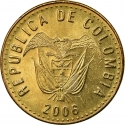 100 Pesos 1992-2012, KM# 285, Colombia