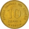 10 Francs 1992, KM# 17, Comoros