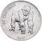 50 Centimes 2002, KM# 79, Congo, Democratic Republic, Animals, Gorilla