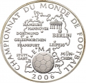 10 Francs 2006, Congo, Democratic Republic, 2006 Football (Soccer) World Cup in Germany