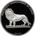 10 Francs 2002, Congo, Democratic Republic, 2002 Football (Soccer) World Cup in Korea and Japan, Flag of South Korea