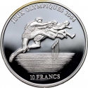 10 Francs 2003, Congo, Democratic Republic, Athens 2004 Summer Olympics, Hurdling